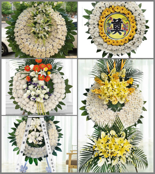 湖北襄阳市老河口市洪山嘴镇荆家棚村花圈速递